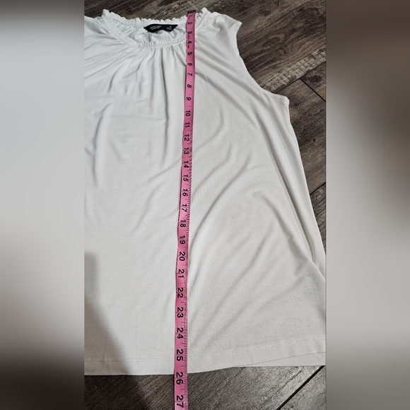 VERA WANG pleated blouse SZ M - Picture 6 of 9